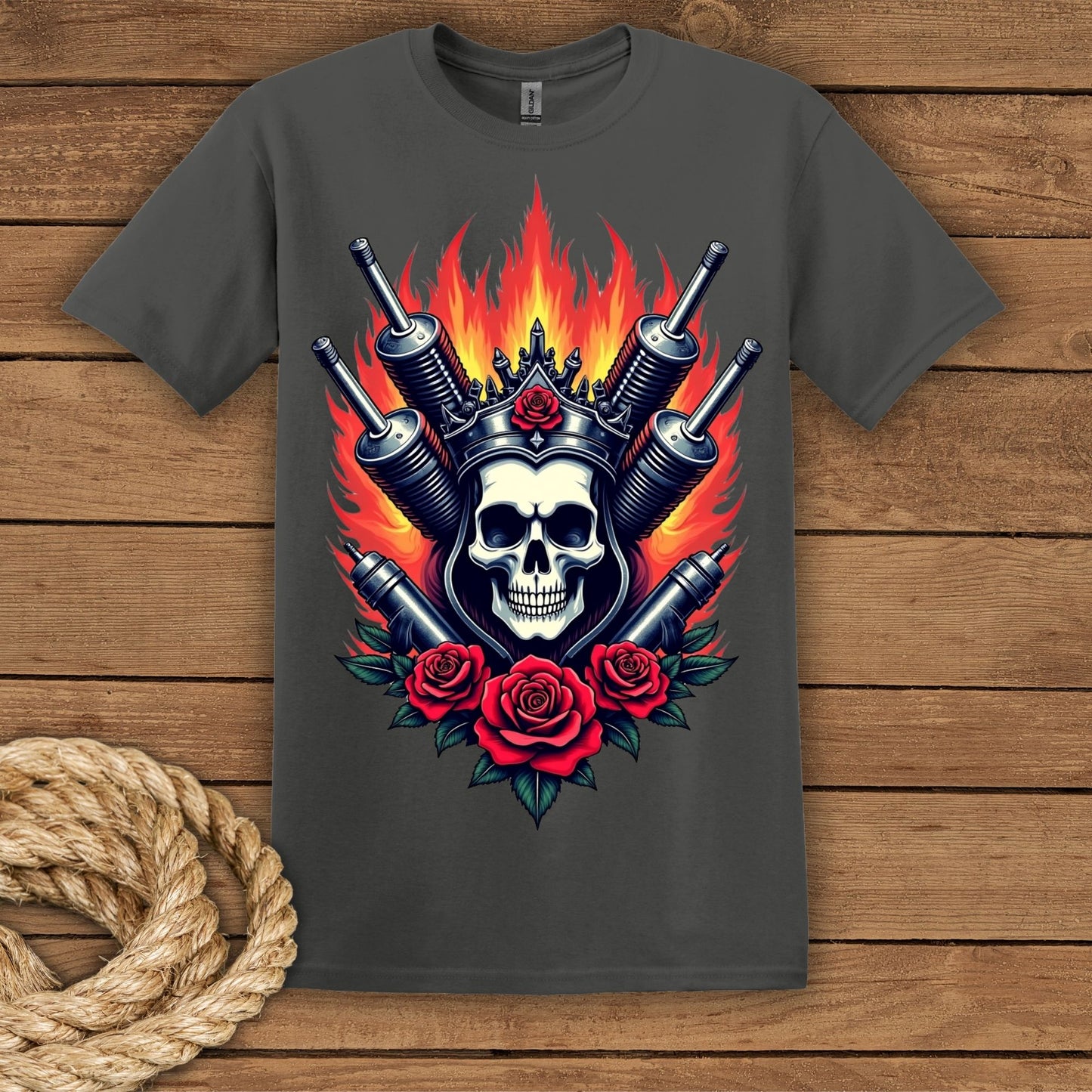 Skull and Roses Unisex T-Shirt