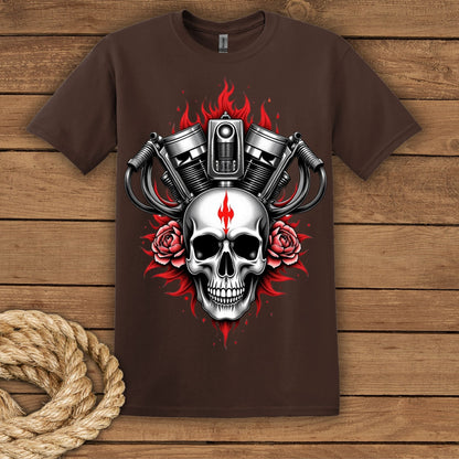 Skull & Pistons Graphic T-Shirt
