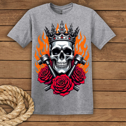 Rebellious Skull Crown T-Shirt