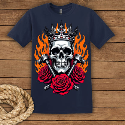 Rebellious Skull Crown T-Shirt