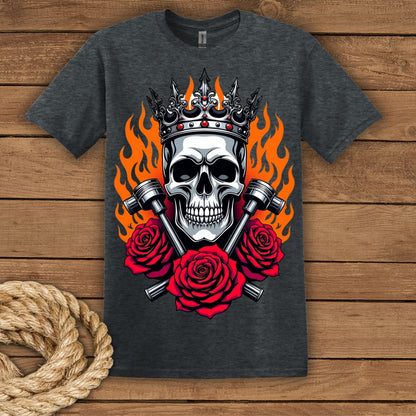 Rebellious Skull Crown T-Shirt