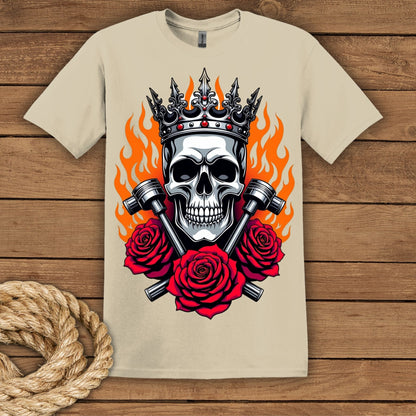 Rebellious Skull Crown T-Shirt