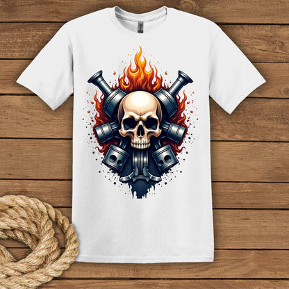 Skull & Flame Graphic T-Shirt
