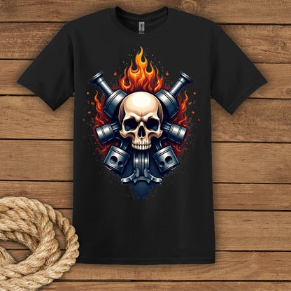 Skull & Flame Graphic T-Shirt