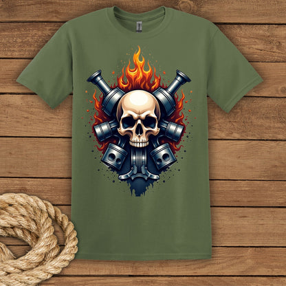 Skull & Flame Graphic T-Shirt