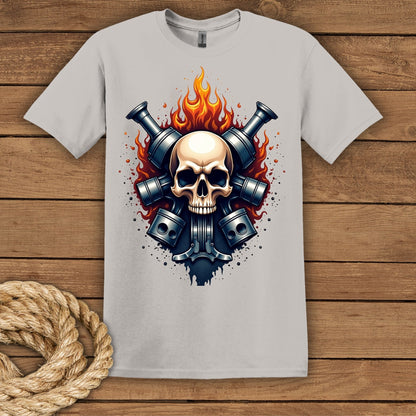 Skull & Flame Graphic T-Shirt