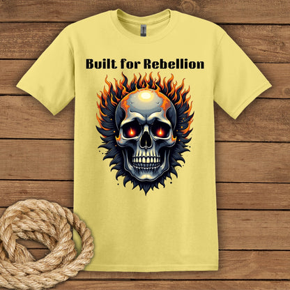 Rebellion Skull Graphic T-Shirt