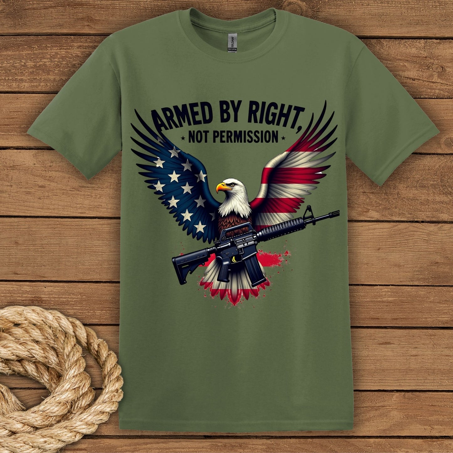 Armed by Right, Not Permission Graphic T-Shirt