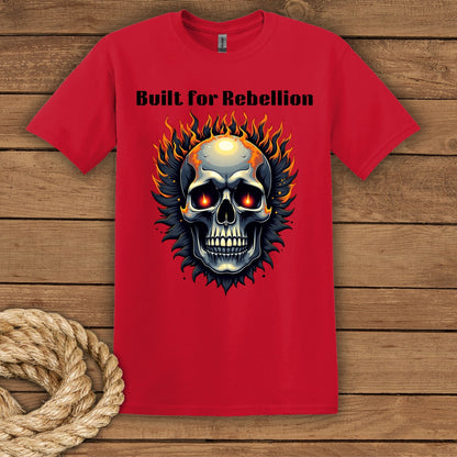 Rebellion Skull Graphic T-Shirt