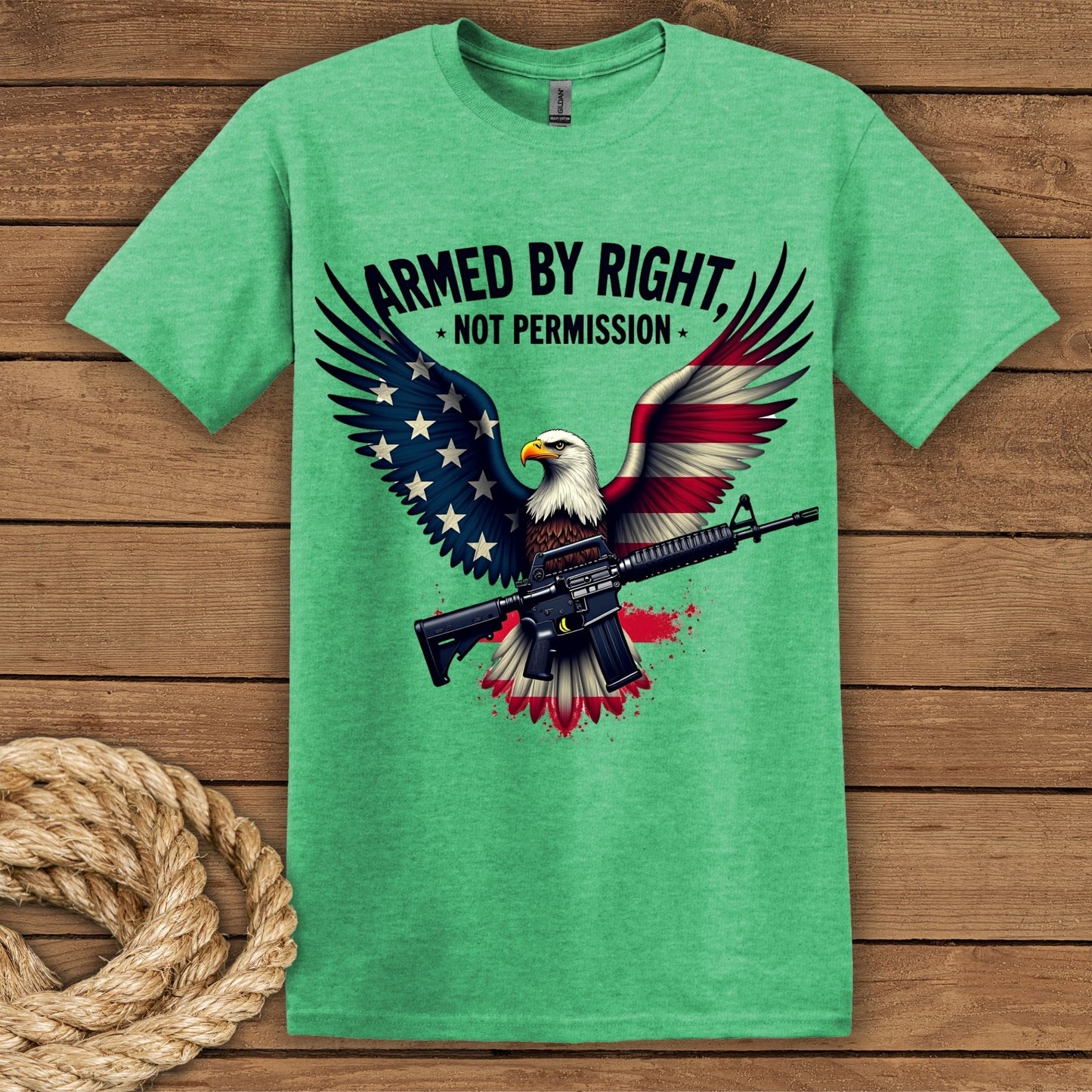 Armed by Right, Not Permission Graphic T-Shirt