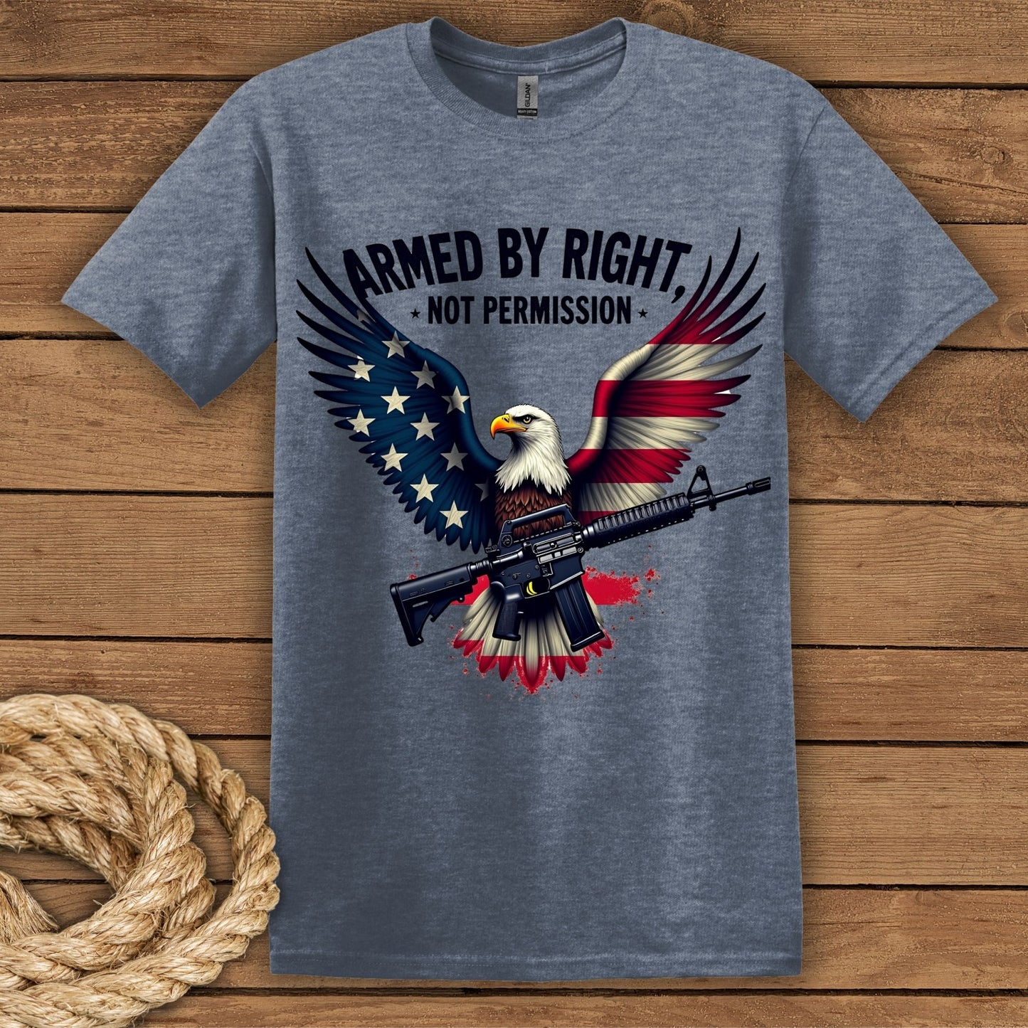 Armed by Right, Not Permission Graphic T-Shirt