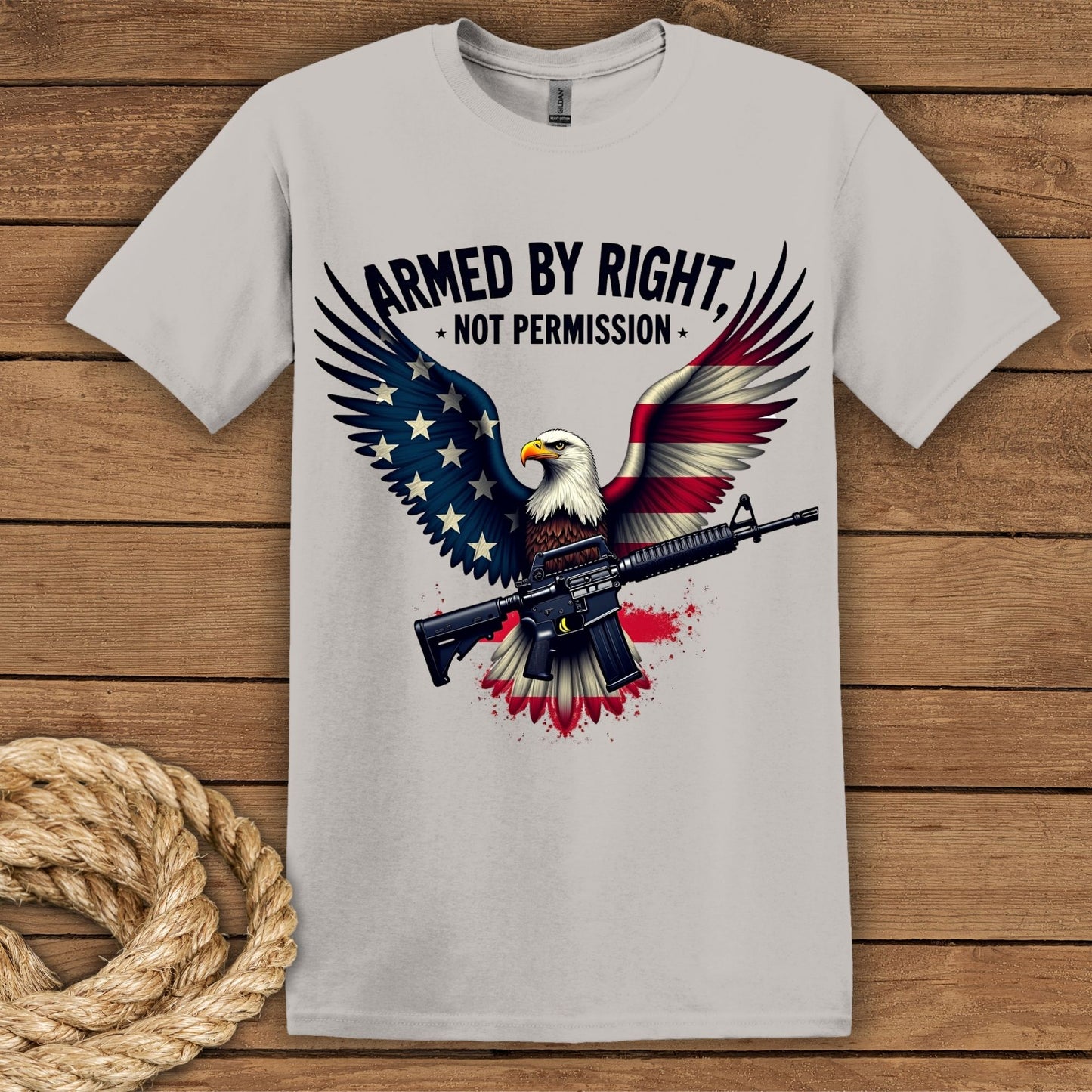 Armed by Right, Not Permission Graphic T-Shirt