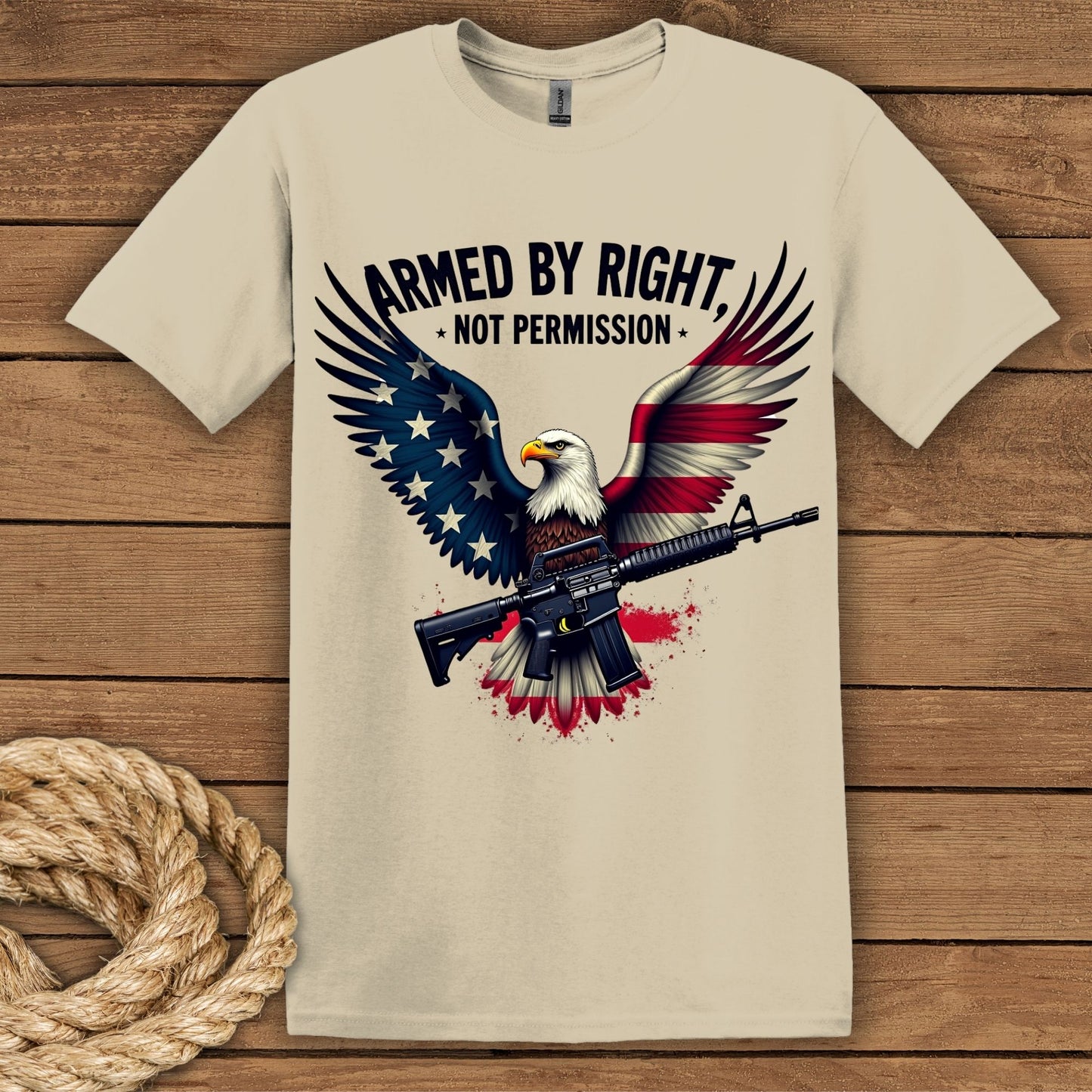 Armed by Right, Not Permission Graphic T-Shirt