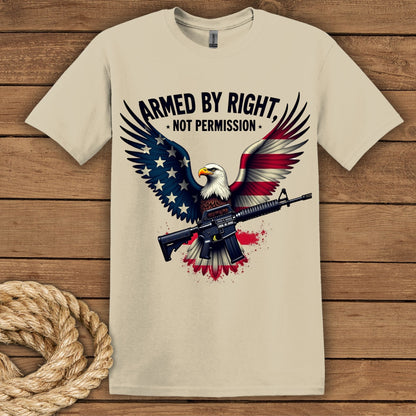 Armed by Right, Not Permission Graphic T-Shirt