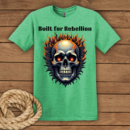 Rebellion Skull Graphic T-Shirt