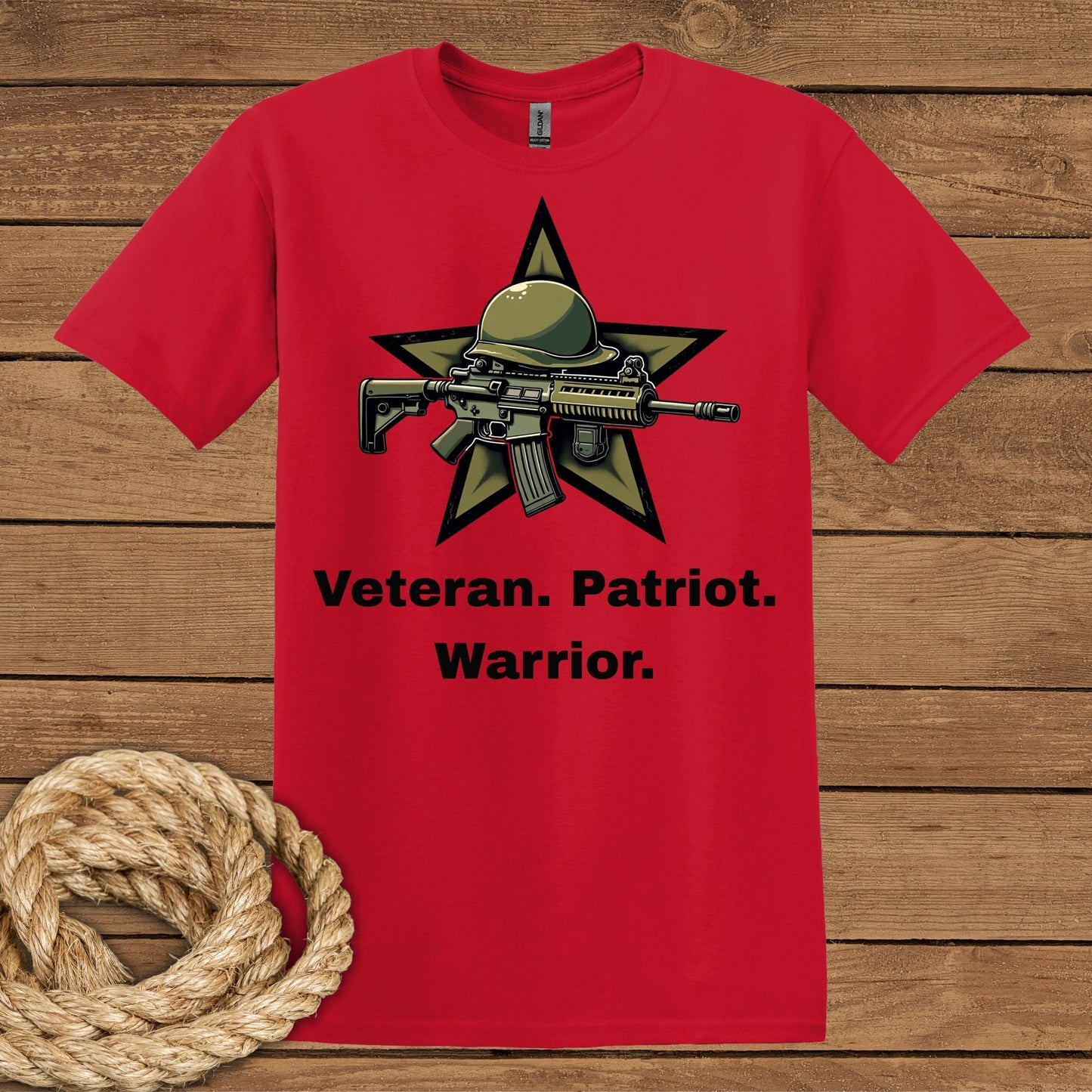 Veteran Patriot Warrior T-Shirt - Tribute to Heroes