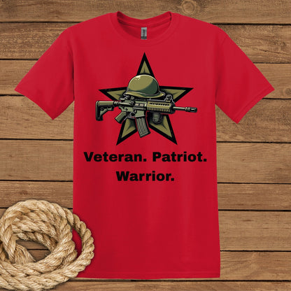 Veteran Patriot Warrior T-Shirt - Tribute to Heroes