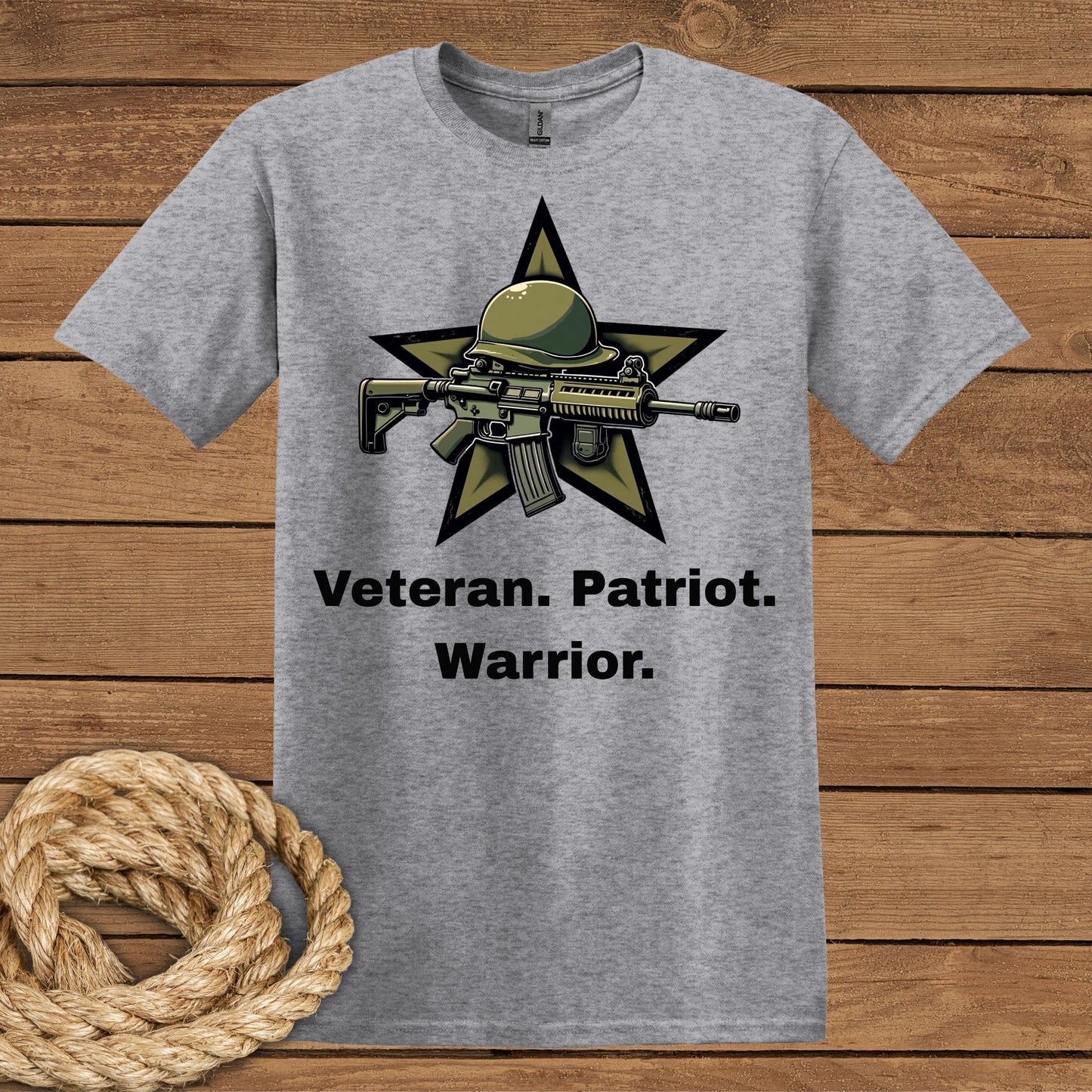 Veteran Patriot Warrior T-Shirt - Tribute to Heroes