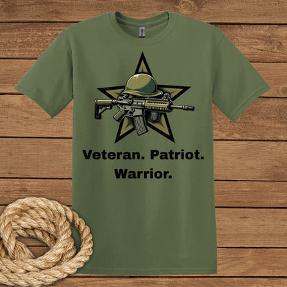 Veteran Patriot Warrior T-Shirt - Tribute to Heroes