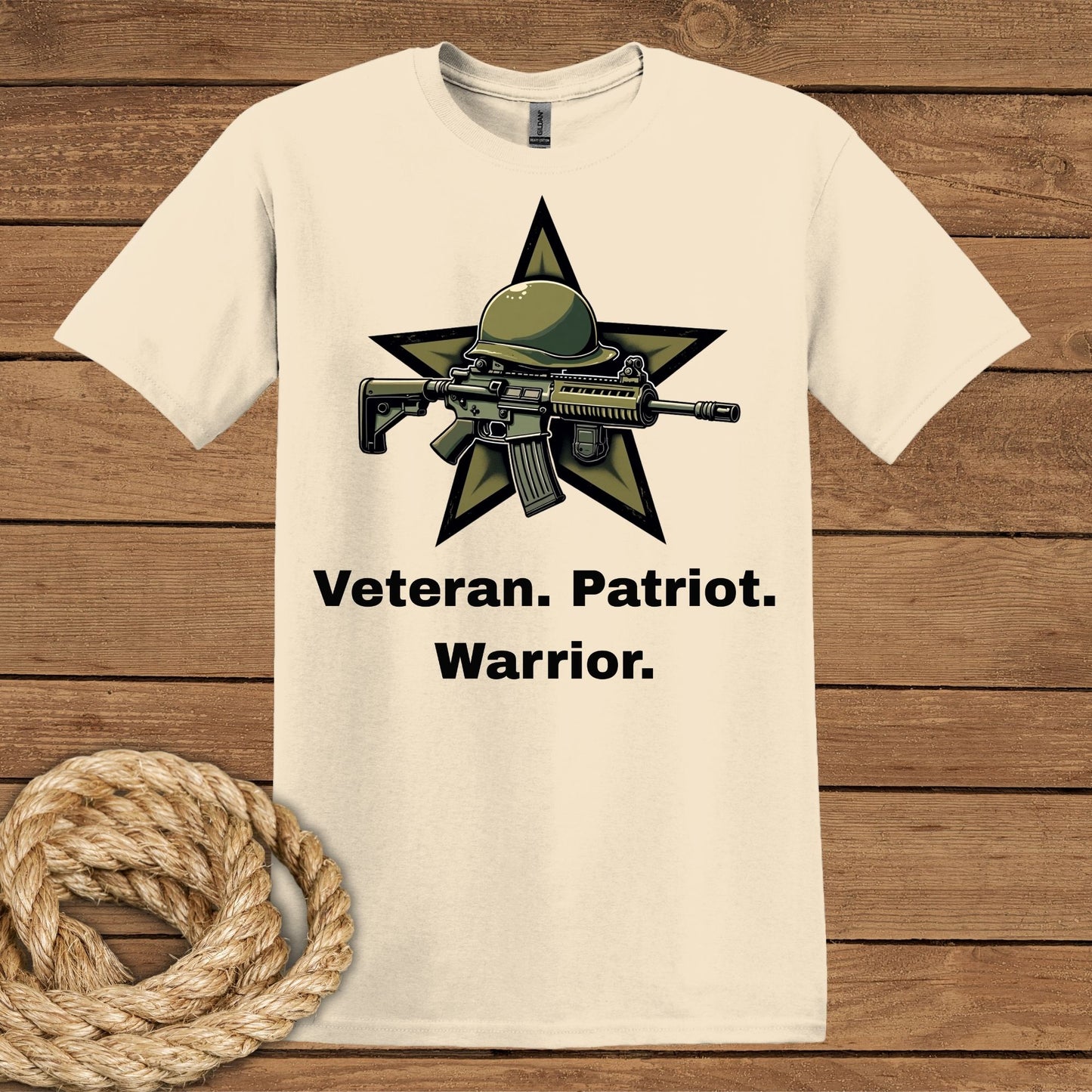 Veteran Patriot Warrior T-Shirt - Tribute to Heroes
