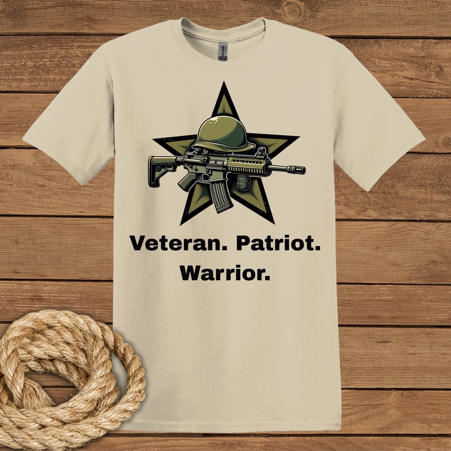 Veteran Patriot Warrior T-Shirt - Tribute to Heroes