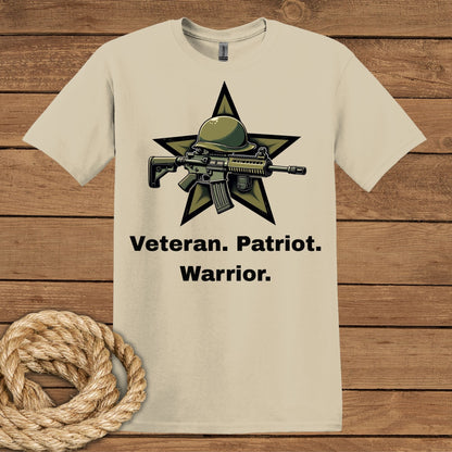 Veteran Patriot Warrior T-Shirt - Tribute to Heroes