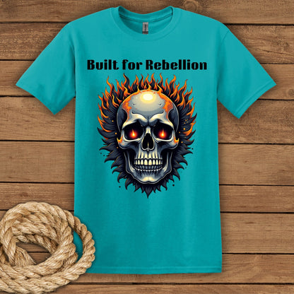 Rebellion Skull Graphic T-Shirt