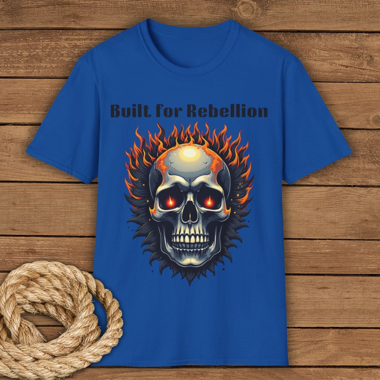 Rebellion Skull Graphic T-Shirt