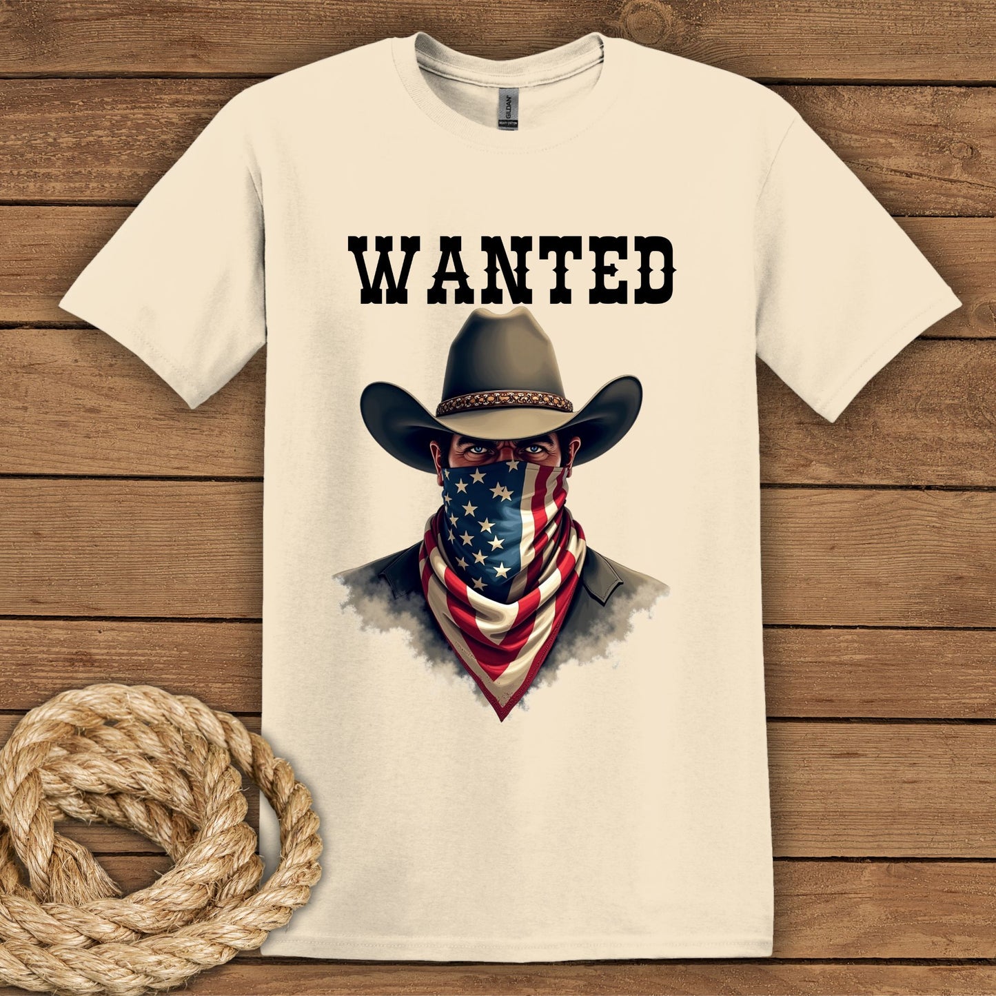 Wanted Cowboy Graphic T-Shirt