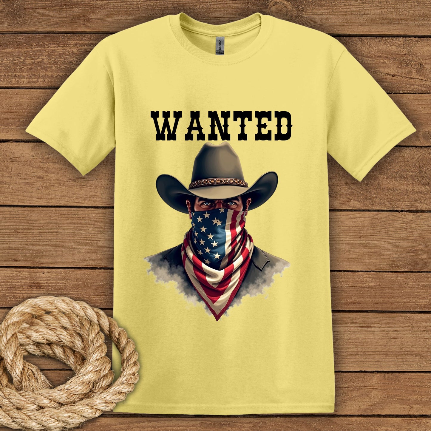 Wanted Cowboy Graphic T-Shirt