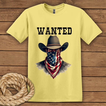 Wanted Cowboy Graphic T-Shirt