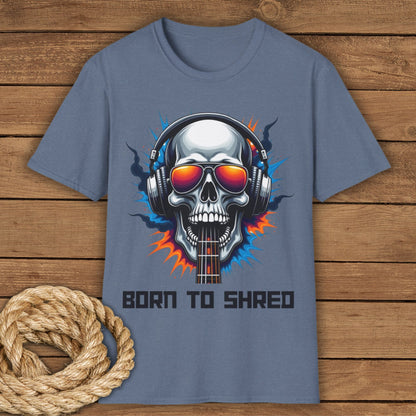 Born to Shred Skull Graphic Unisex T-Shirt