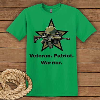 Veteran Patriot Warrior T-Shirt - Tribute to Heroes