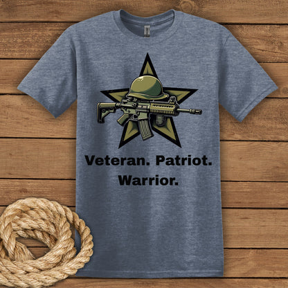 Veteran Patriot Warrior T-Shirt - Tribute to Heroes