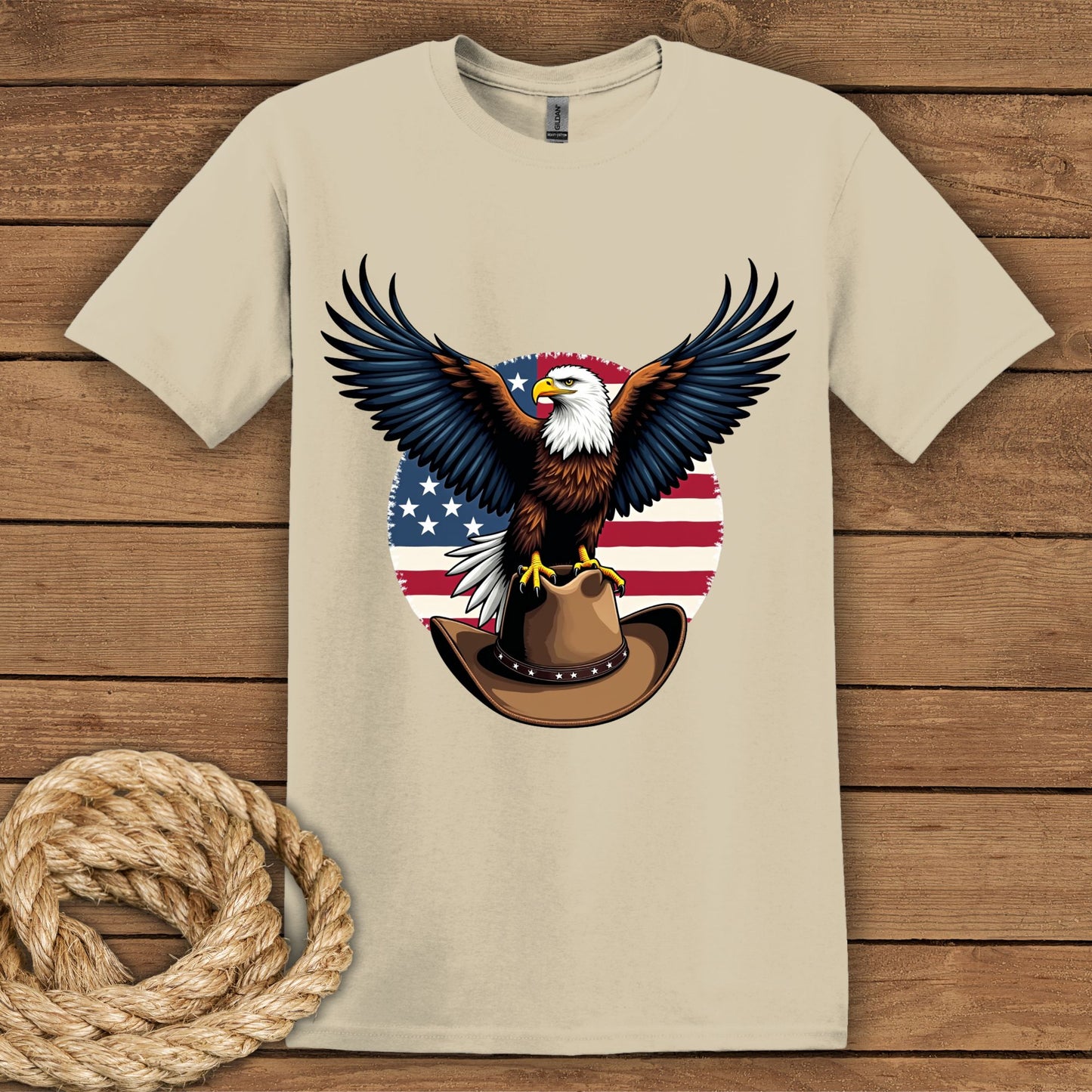 Patriotic Eagle Unisex Softstyle T-Shirt
